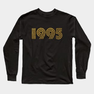 1995 Birth Year Glitter Effect Long Sleeve T-Shirt